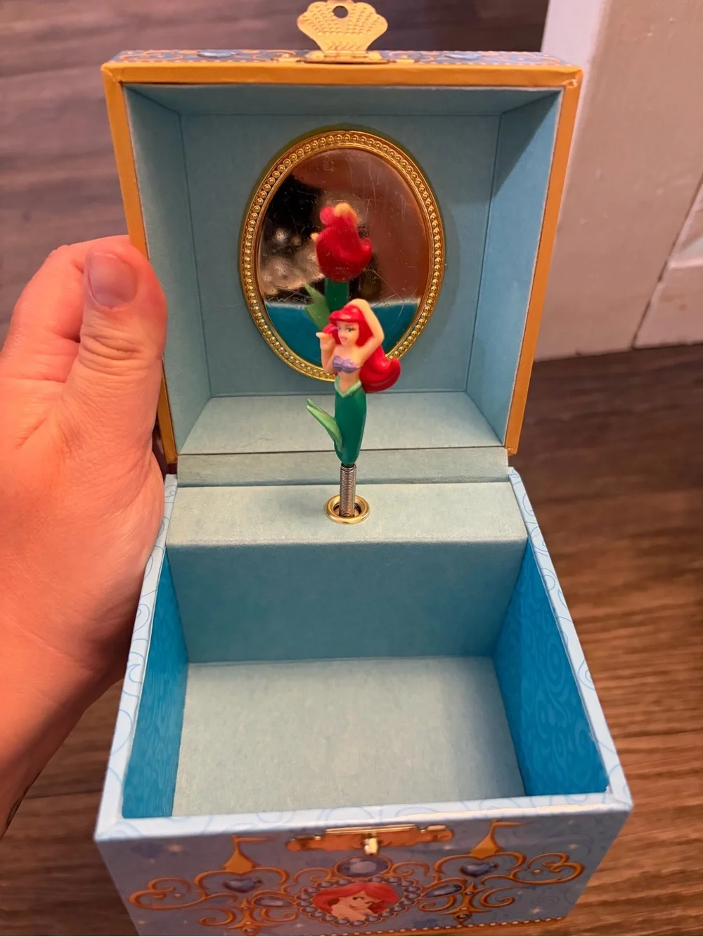 Little Mermaid Disney Parks Princess Ariel Jewelry Music Box Under The Sea 1988